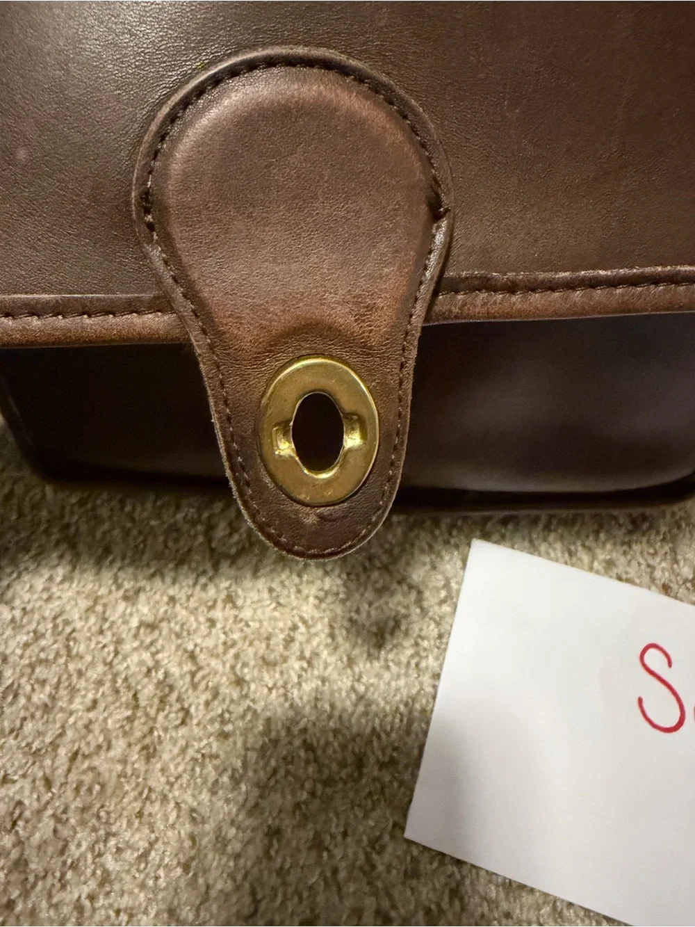 Vintage Coach Willis style number 9927 in mahogany